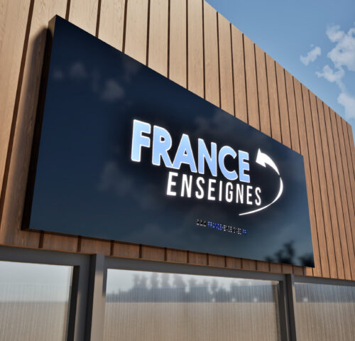 Caisson Lumineux ajouré PMMA à plat Jour