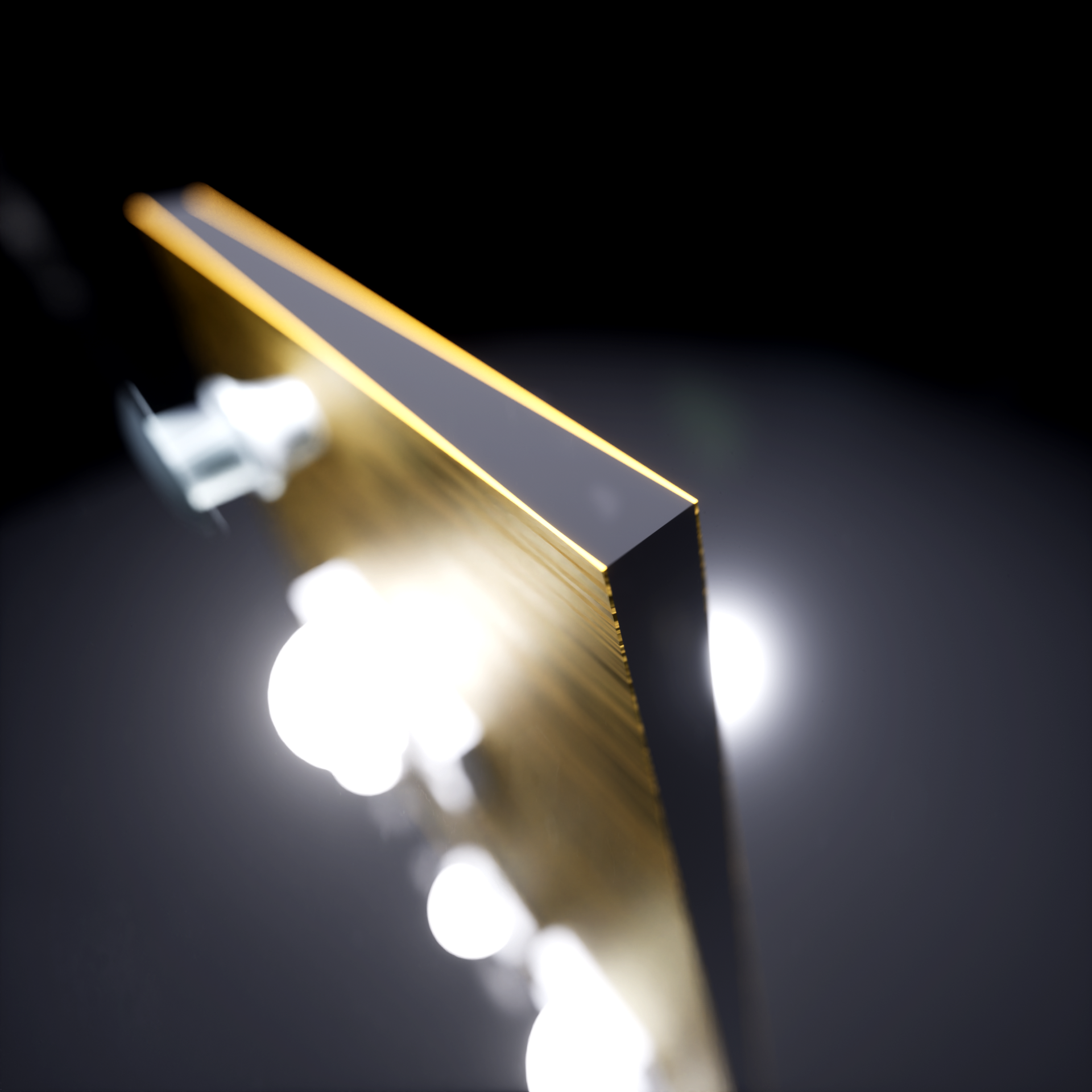 DIBOND BROSSÉ LUMINEUX - Doré – Image 3