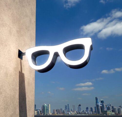 Lunettes Opticien drapeau Jour