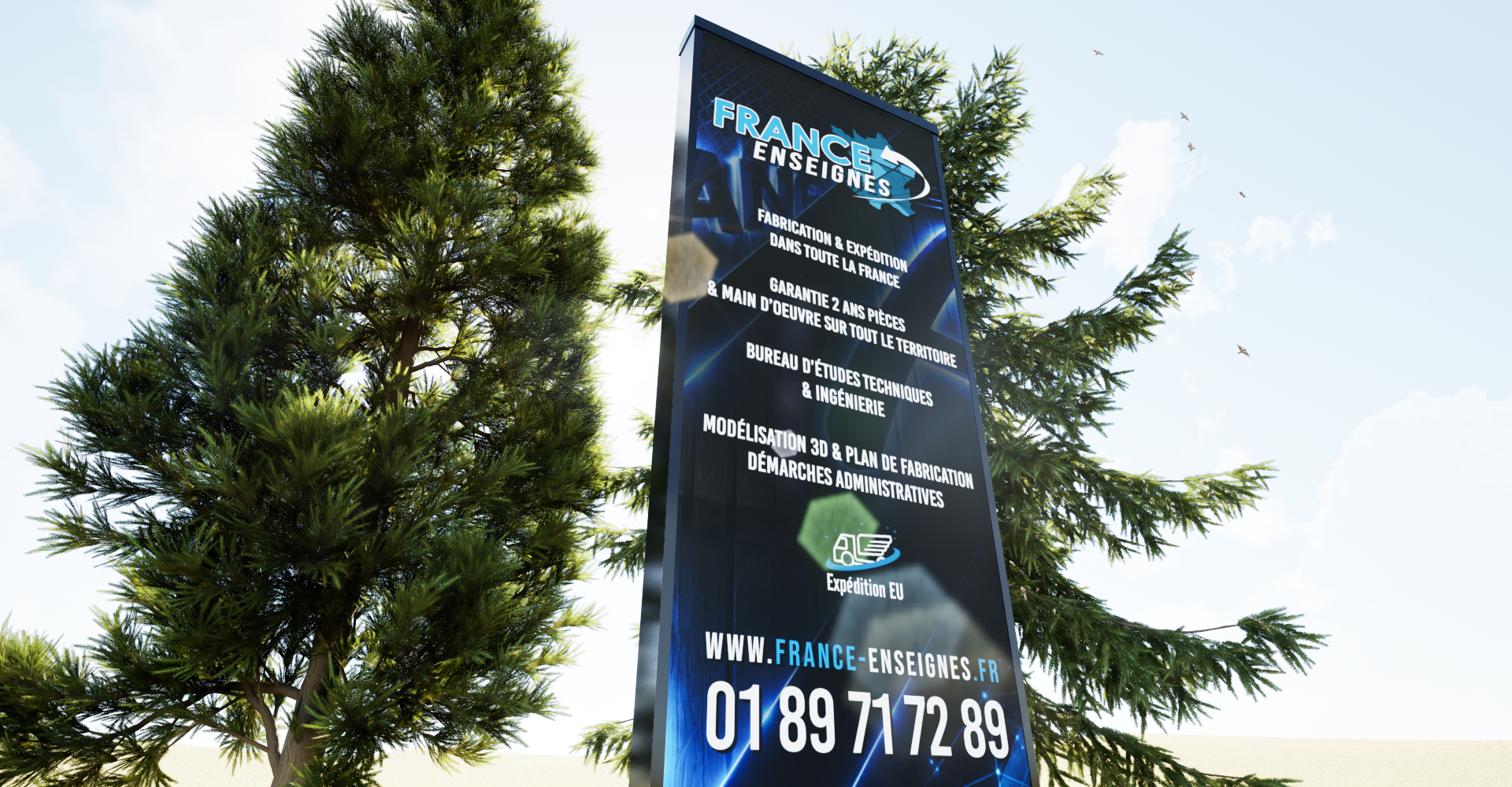 TOTEM ALUMINIUM DROIT 2M - Profilés Aluminium Lumineux – Image 4